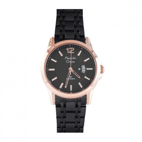 Alexandre Christie AC 8683 Rosegold Black Lady LDBBRBA